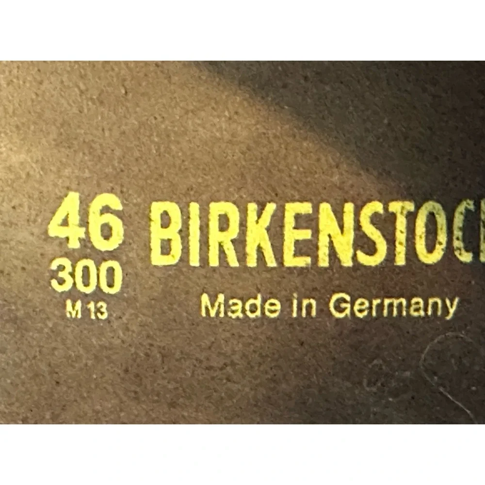 BIRKENSTOCK Arizona Birko-Flor Birkibuc Mocha Vegan Leather Sandals Men sz.13/46